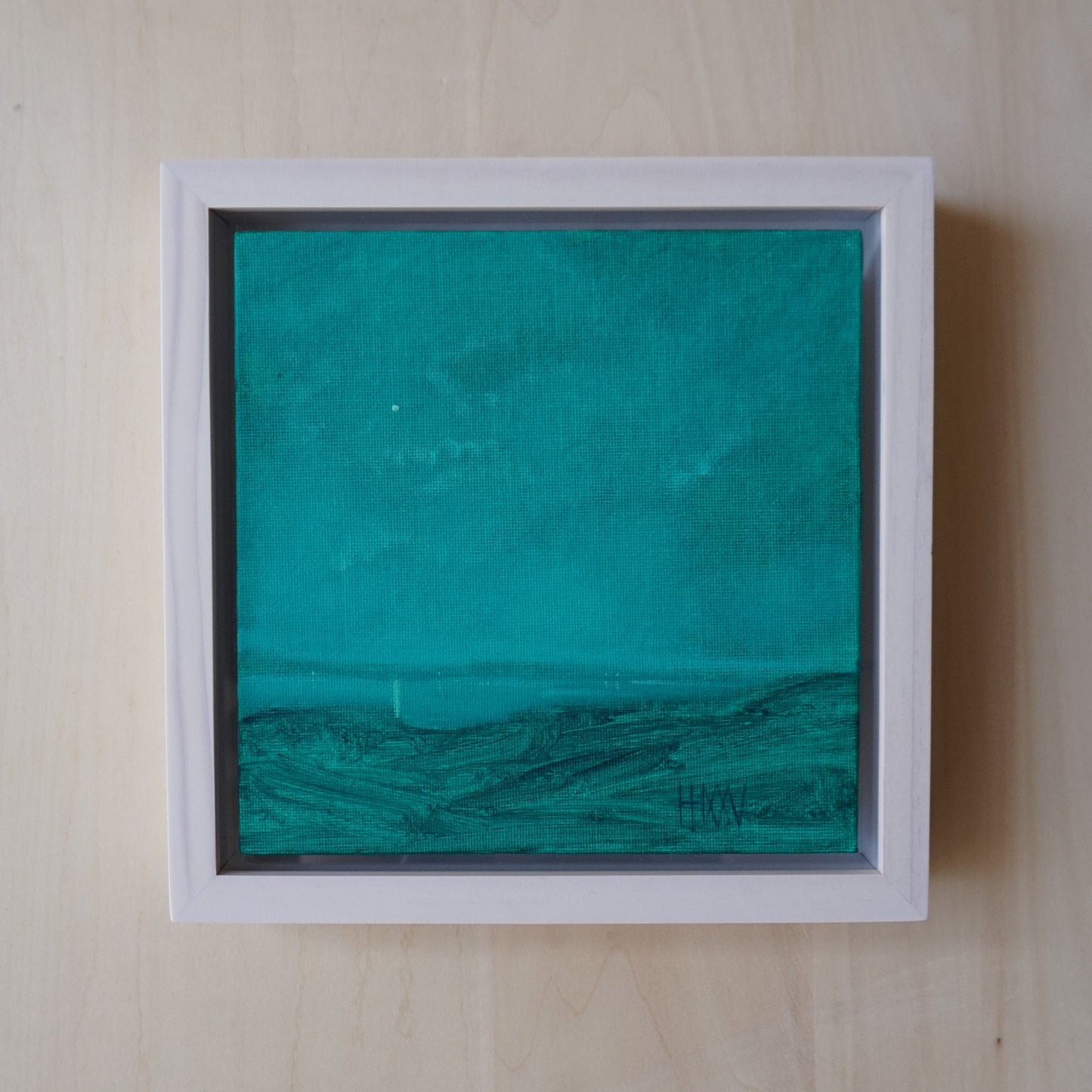 High above- 18x18cm / Oil painting on canvas panel