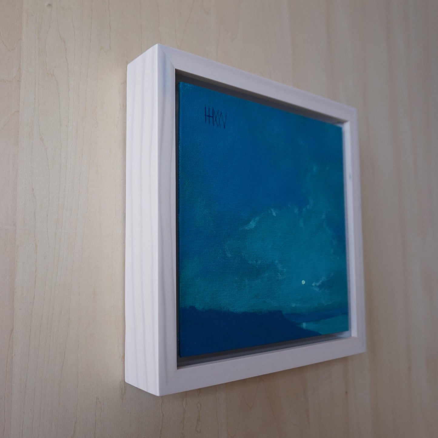 Beacon of the night- 18x18cm / Oil painting on canvas panel