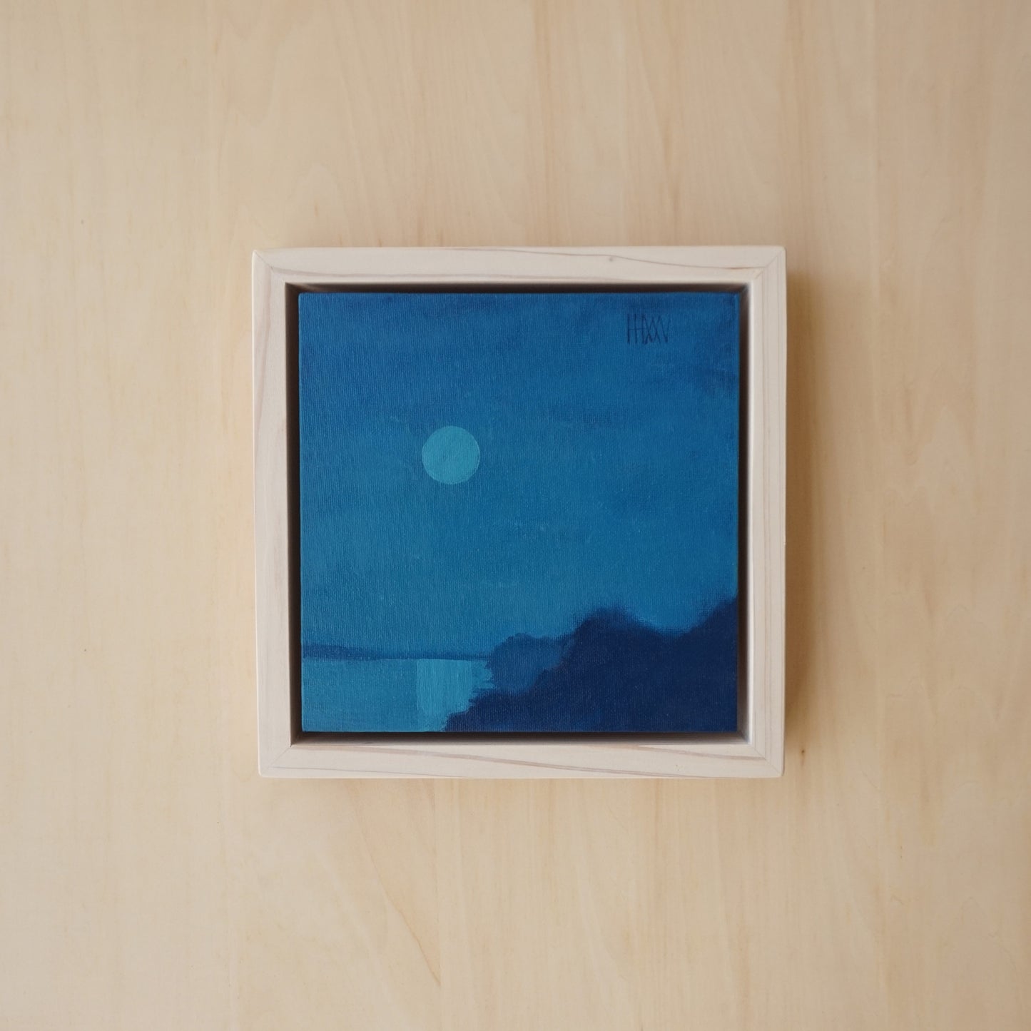 Circle in the sky- 20x20cm / Oil painting on canvas panel