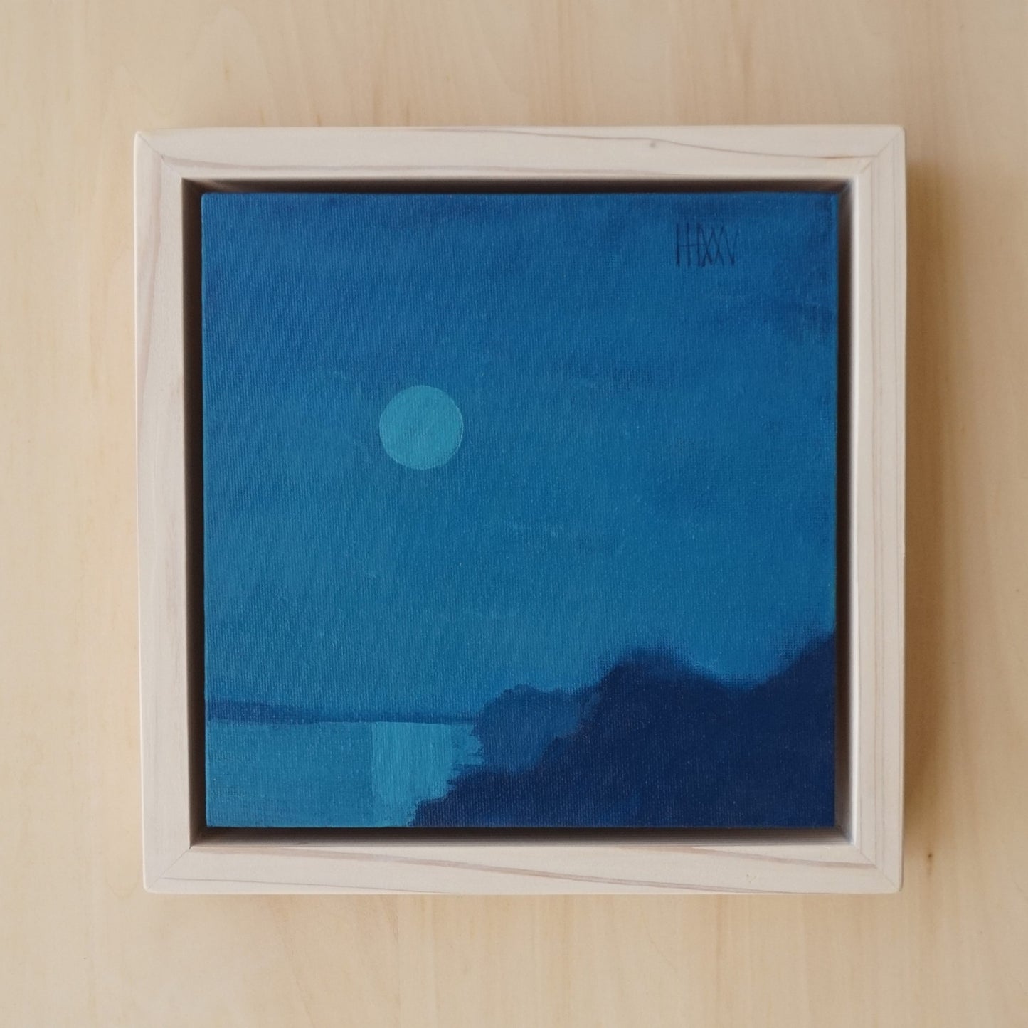 Circle in the sky- 20x20cm / Oil painting on canvas panel