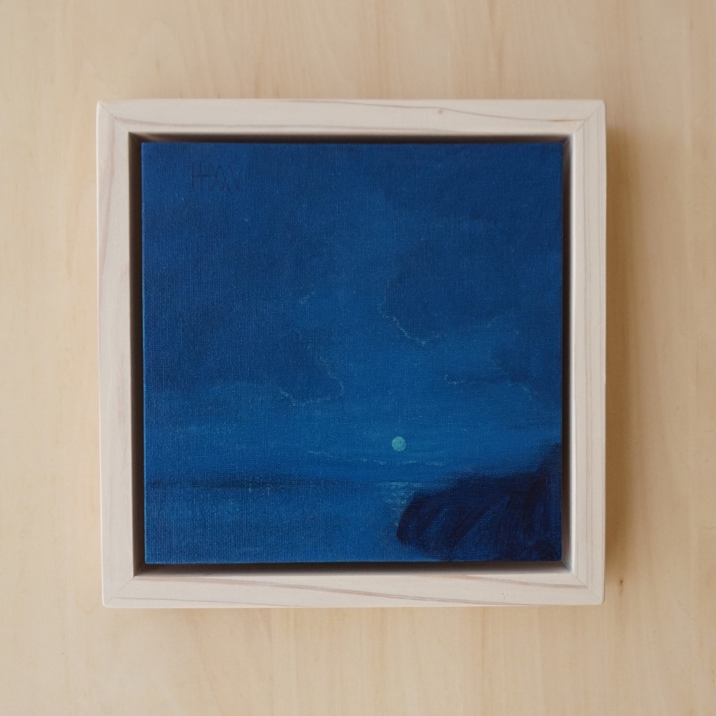 Dream moon- 20x20cm / Oil painting on canvas panel
