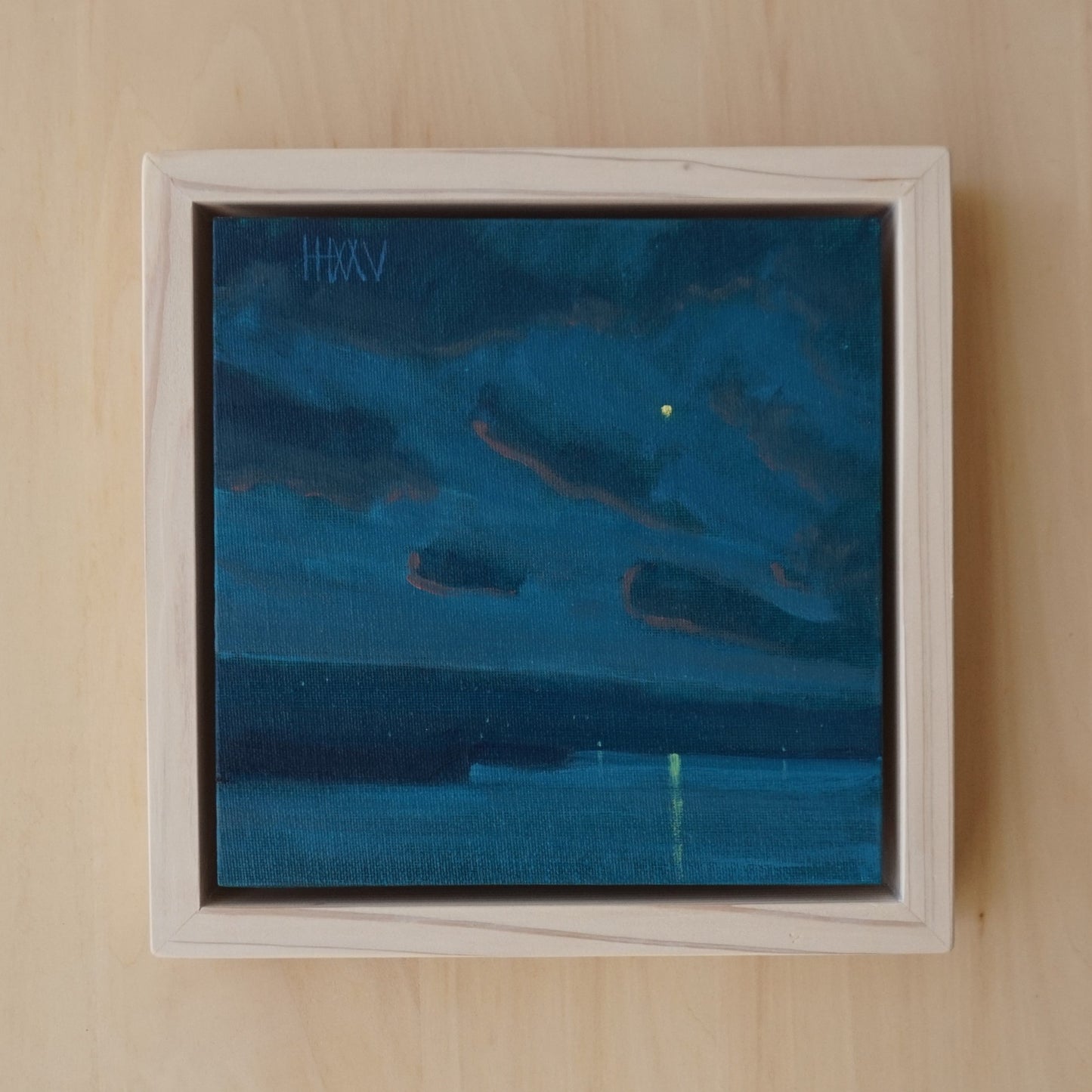 Shift change- 20x20cm / Oil painting on canvas panel