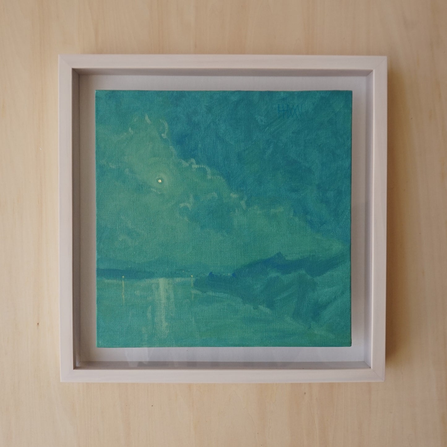 Emerald- 25.5x25.5cm / Oil painting on canvas panel