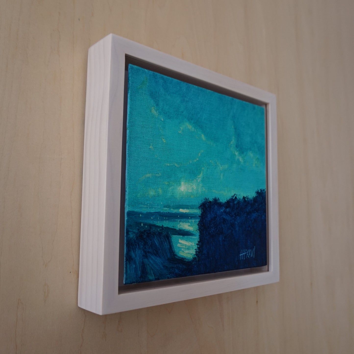 Light 18x18cm / Oil painting on canvas panel