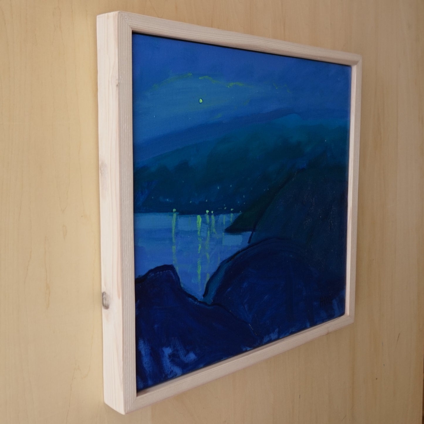 La Lune 37x37cm / Oil painting on canvas