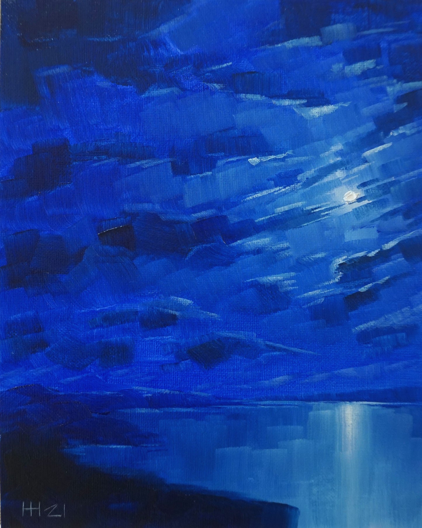 Break through 20x25.5cm / Oil painting on canvas panel
