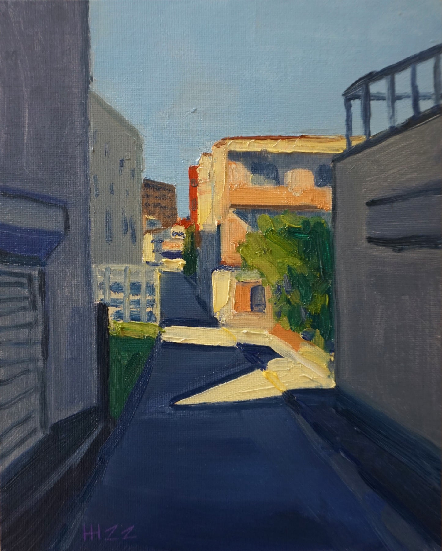 Brilliant sunshine - 20x25.5cm / Oil painting on canvas panel