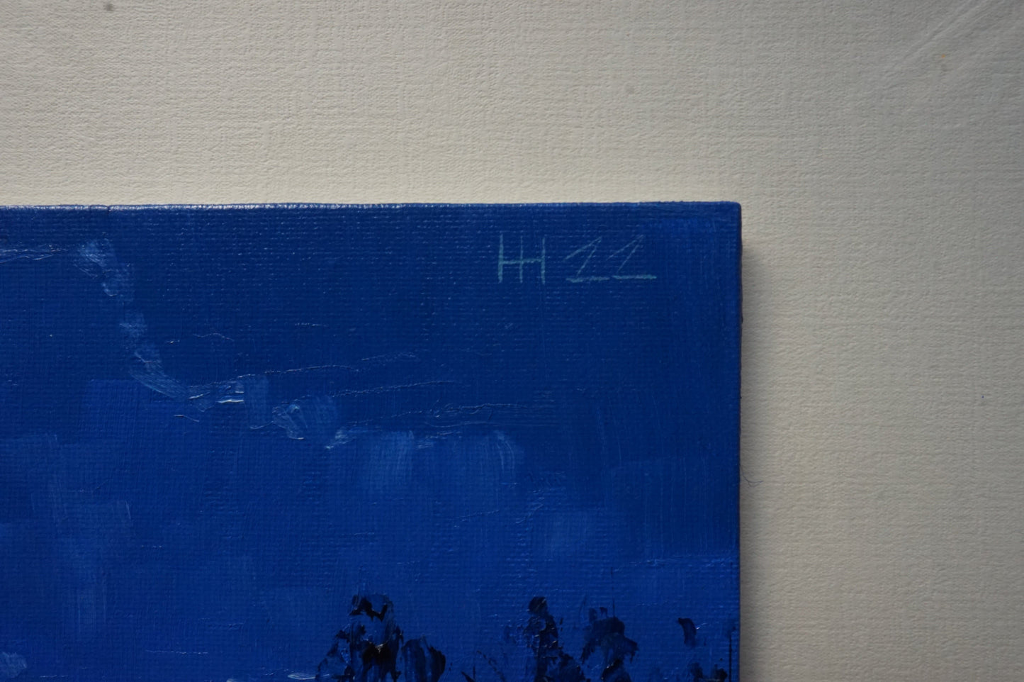 Once in a blue moon - 20x25.5cm / Oil painting on canvas panel