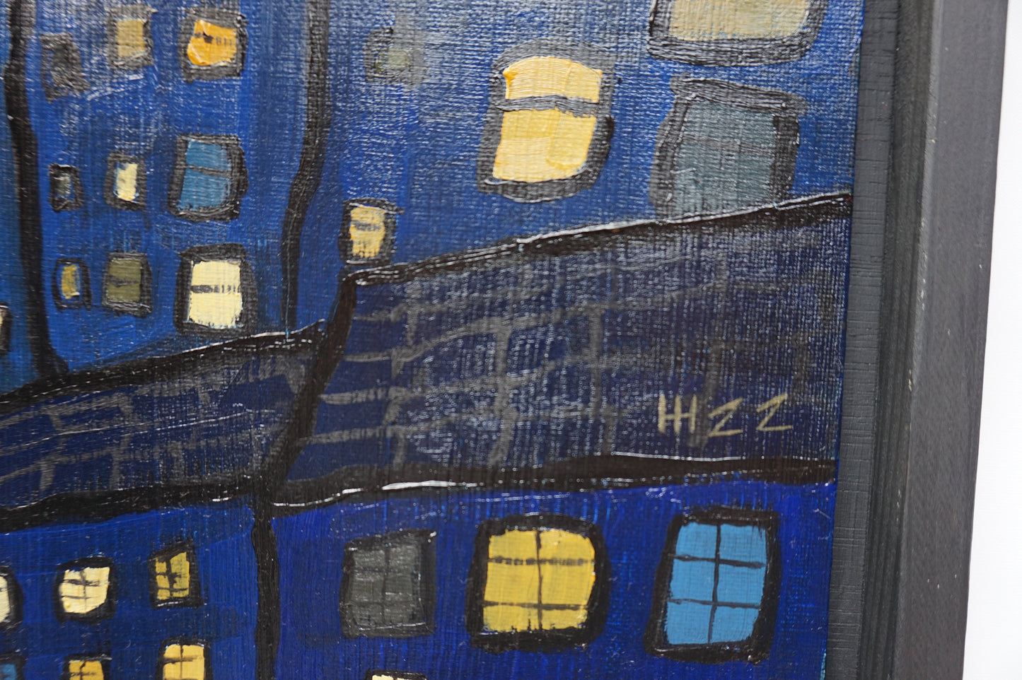 Coming into Tokyo- 28x71cm / Oil painting on canvas panels (Diptych)