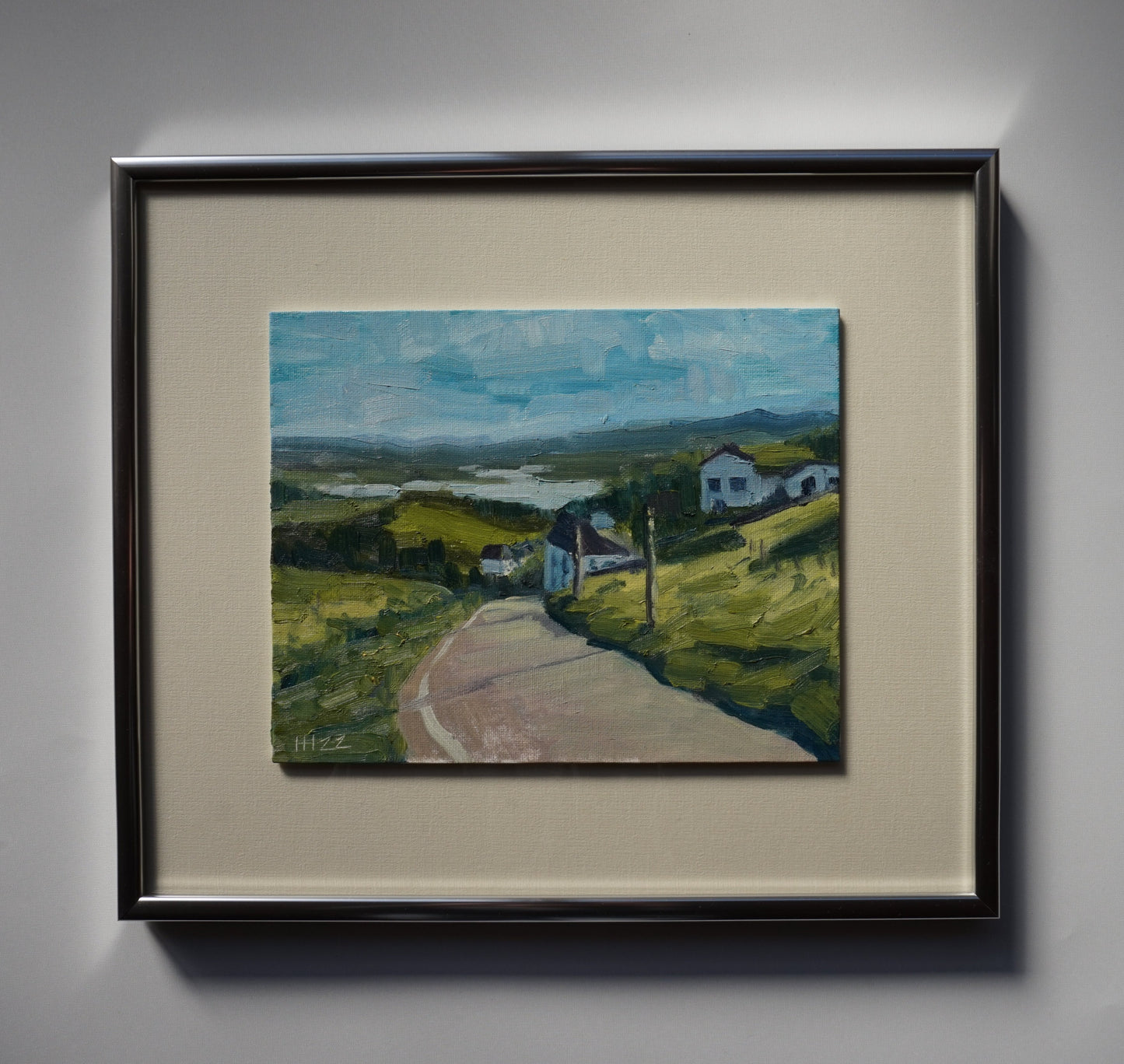 Country drive - 20x25.5cm / Oil painting on canvas panel