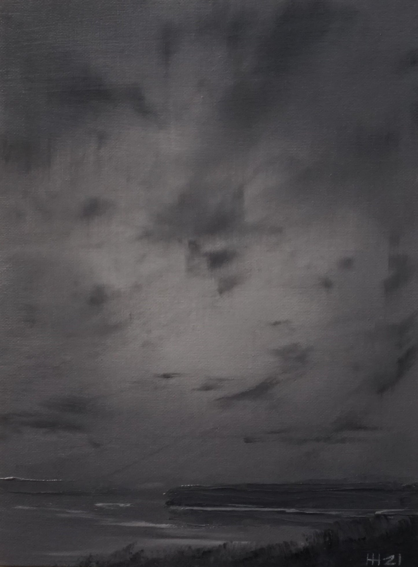 Flow of the wind- 23x30.5cm / Oil painting on canvas panel