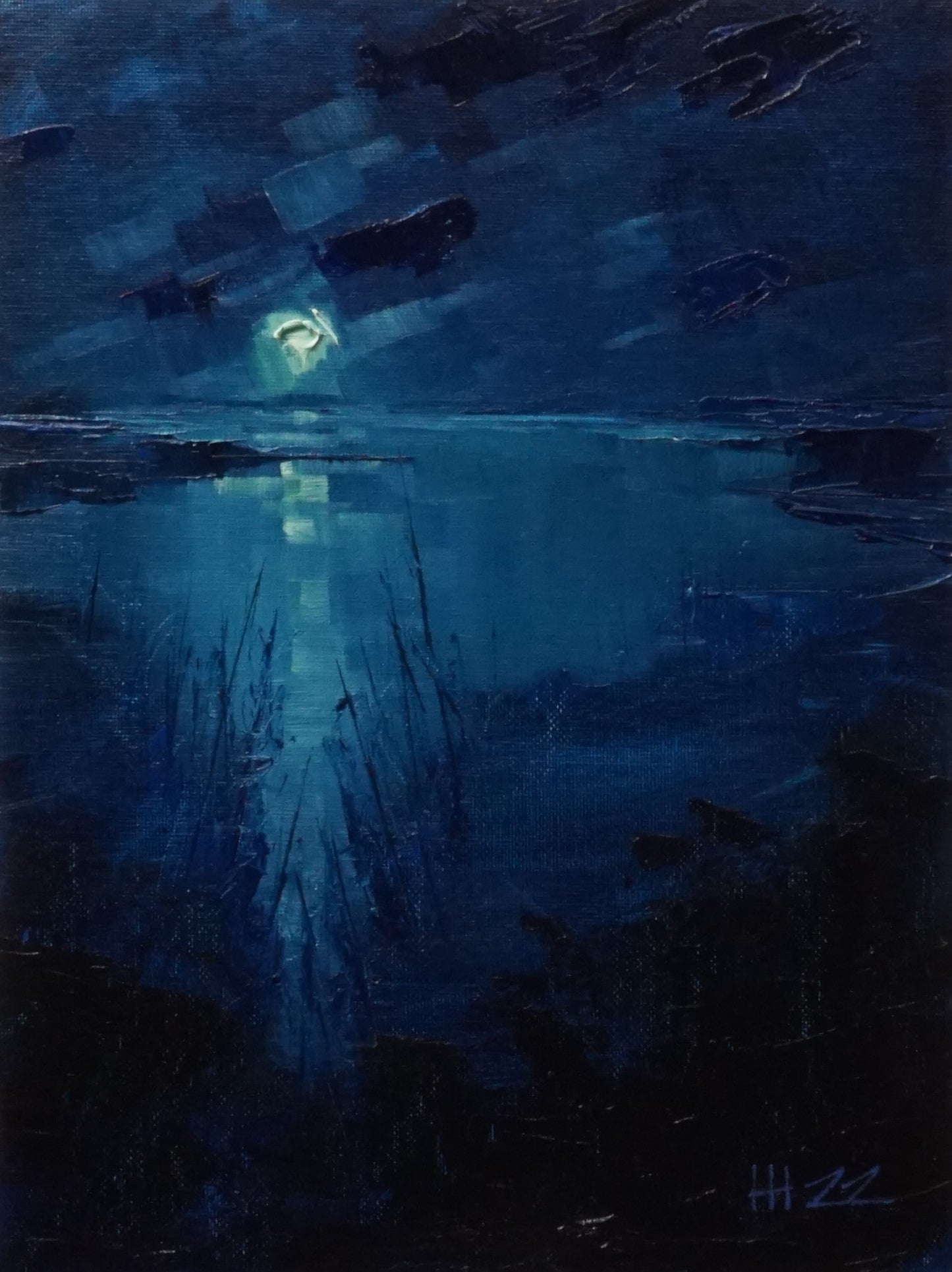 Radiation- 23x30.5cm / Oil painting on canvas panel