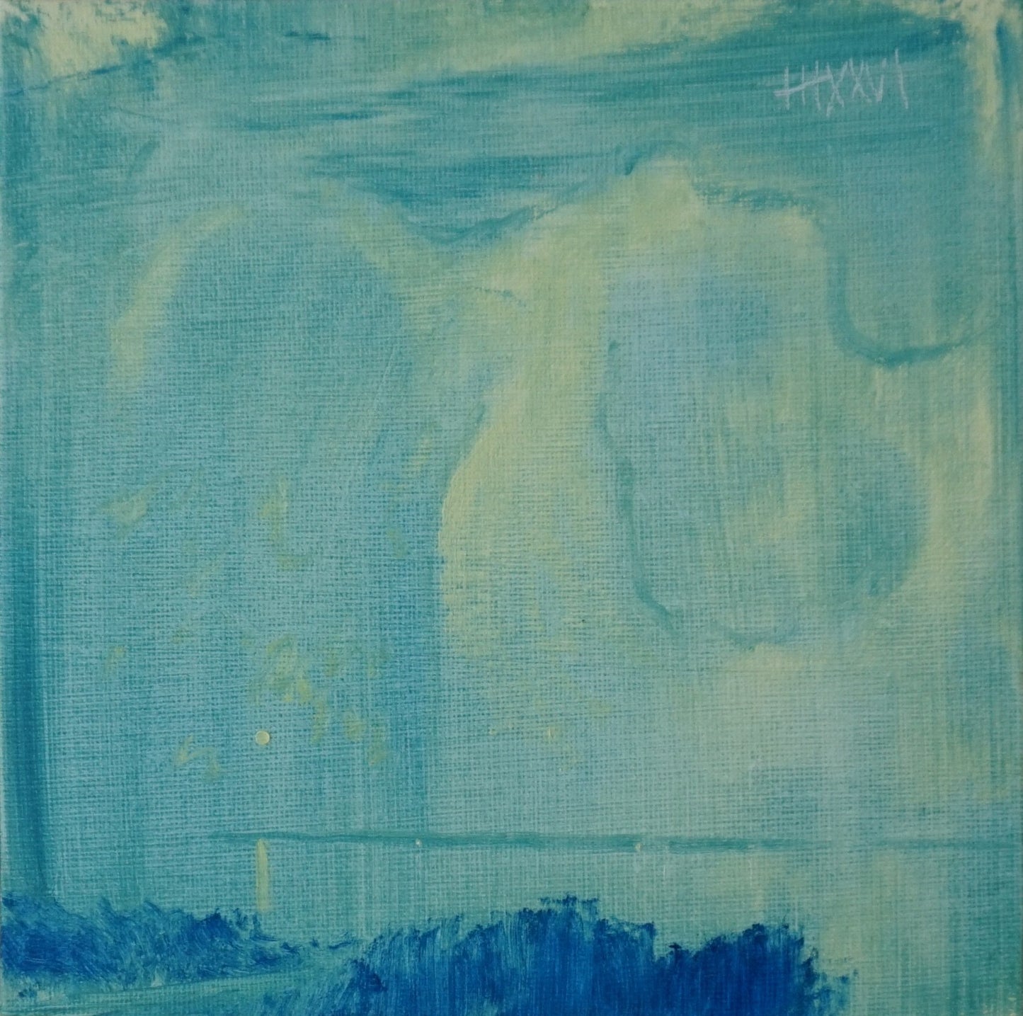 Summer Rains 18x18cm / Oil painting on canvas panel