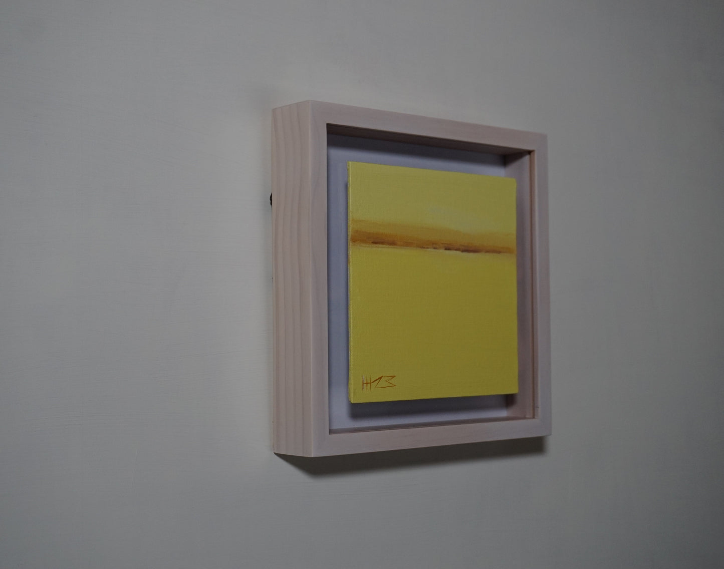 Yellow haze- 15x15cm / Oil painting on canvas panel