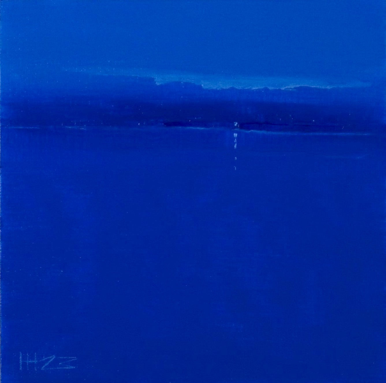 Blue dawn- 20x20cm / Oil painting on canvas panel