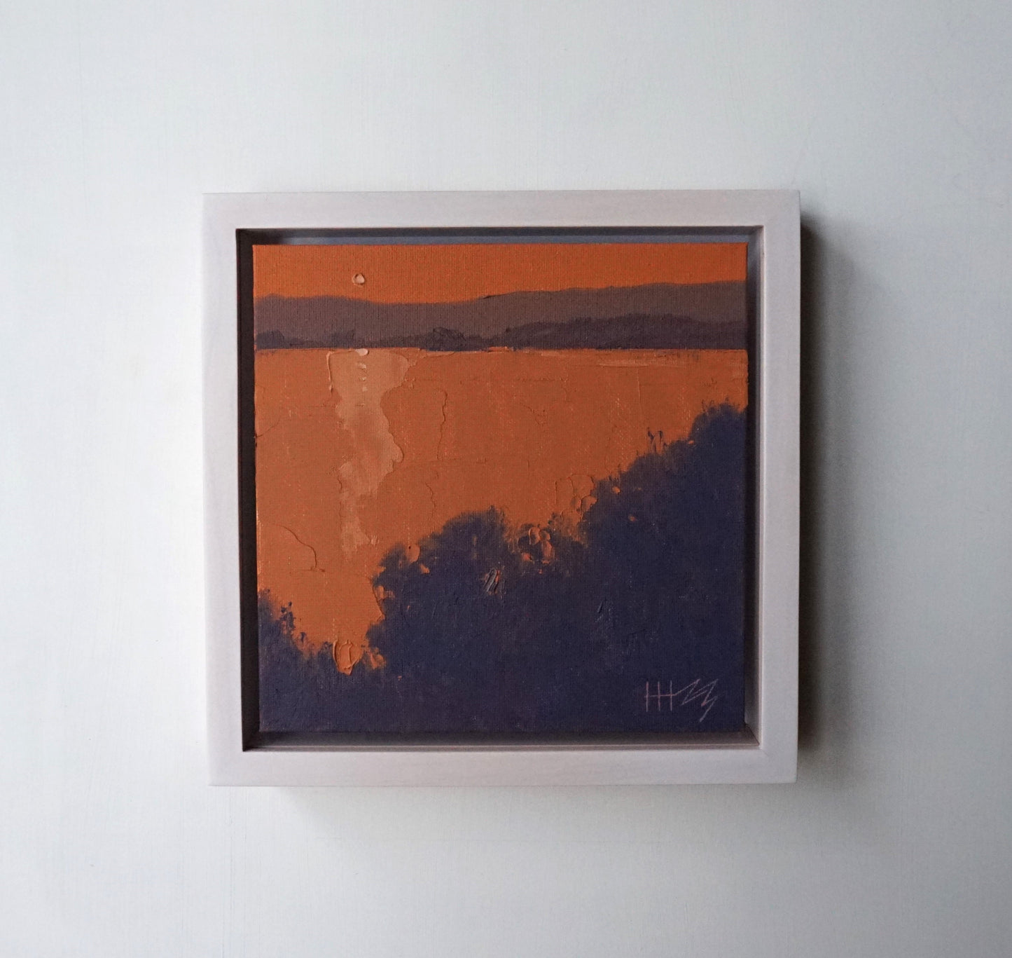 Comfort at sundown- 18x18cm / Oil painting on canvas panel
