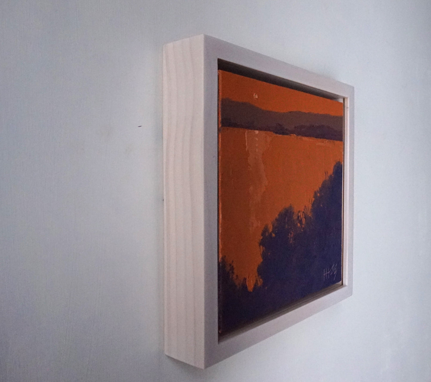 Comfort at sundown- 18x18cm / Oil painting on canvas panel