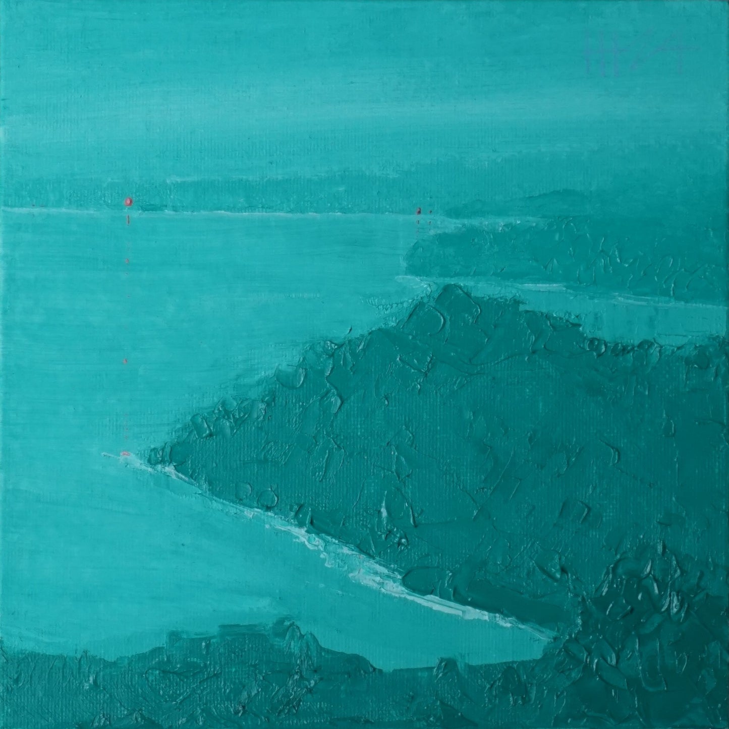 Distant lands- 18x18cm / Oil painting on canvas panel