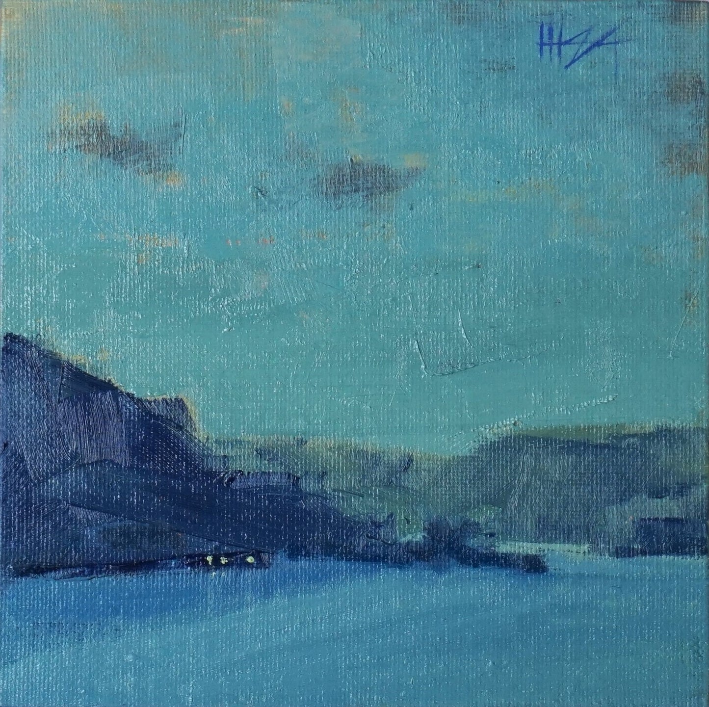 Summer light- 15x15cm / Oil painting on canvas panel