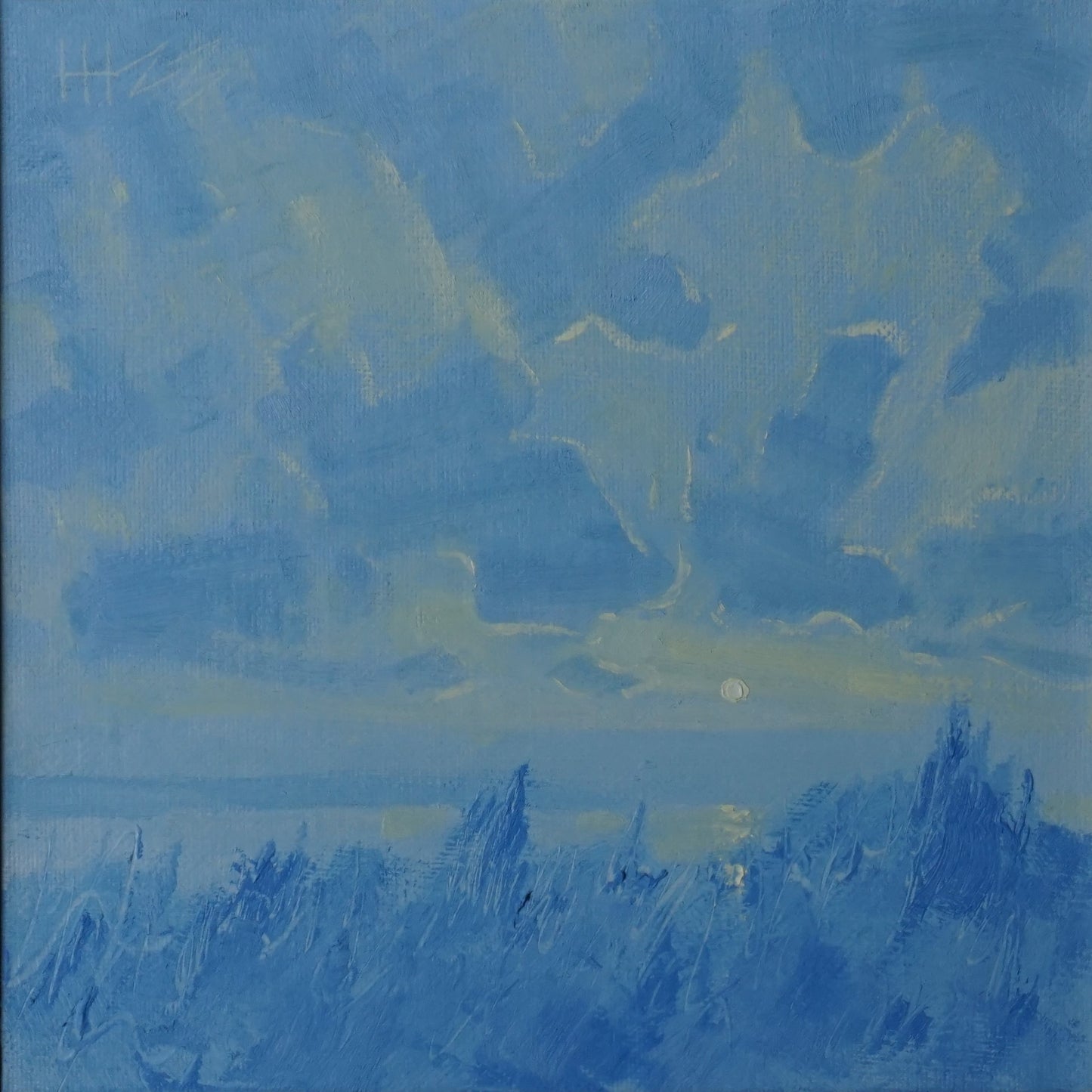 Beyond- 20x20cm / Oil painting on canvas panel