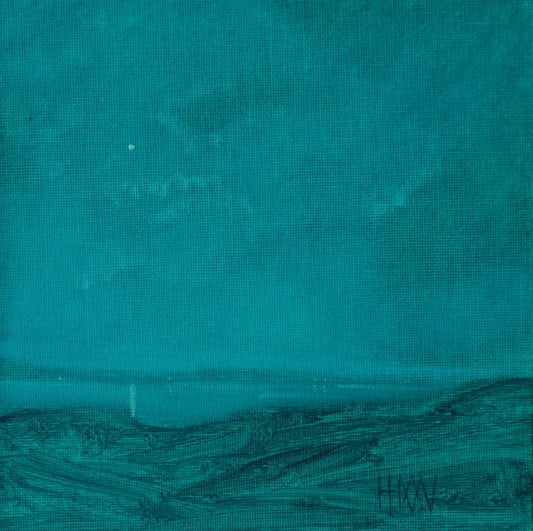 High above- 18x18cm / Oil painting on canvas panel