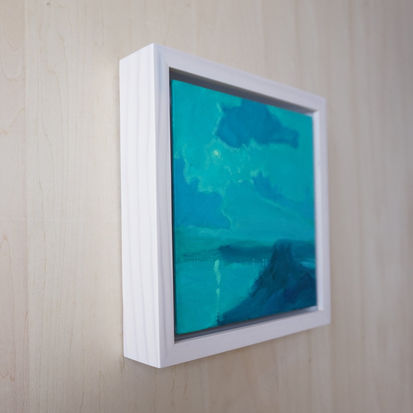 Swimming in the Sky- 18x18cm / Oil painting on canvas panel