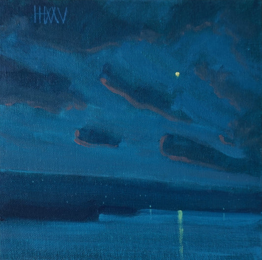Shift change- 20x20cm / Oil painting on canvas panel