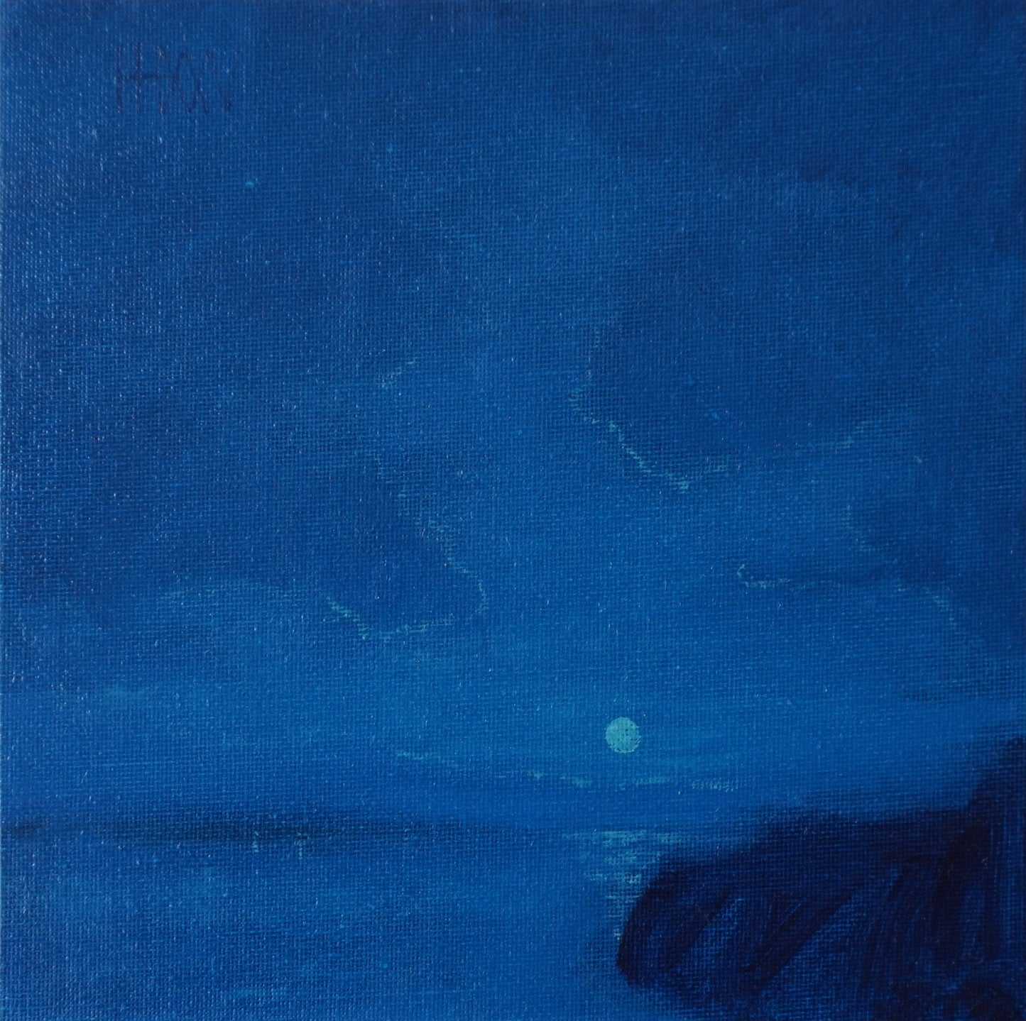 Dream moon- 20x20cm / Oil painting on canvas panel