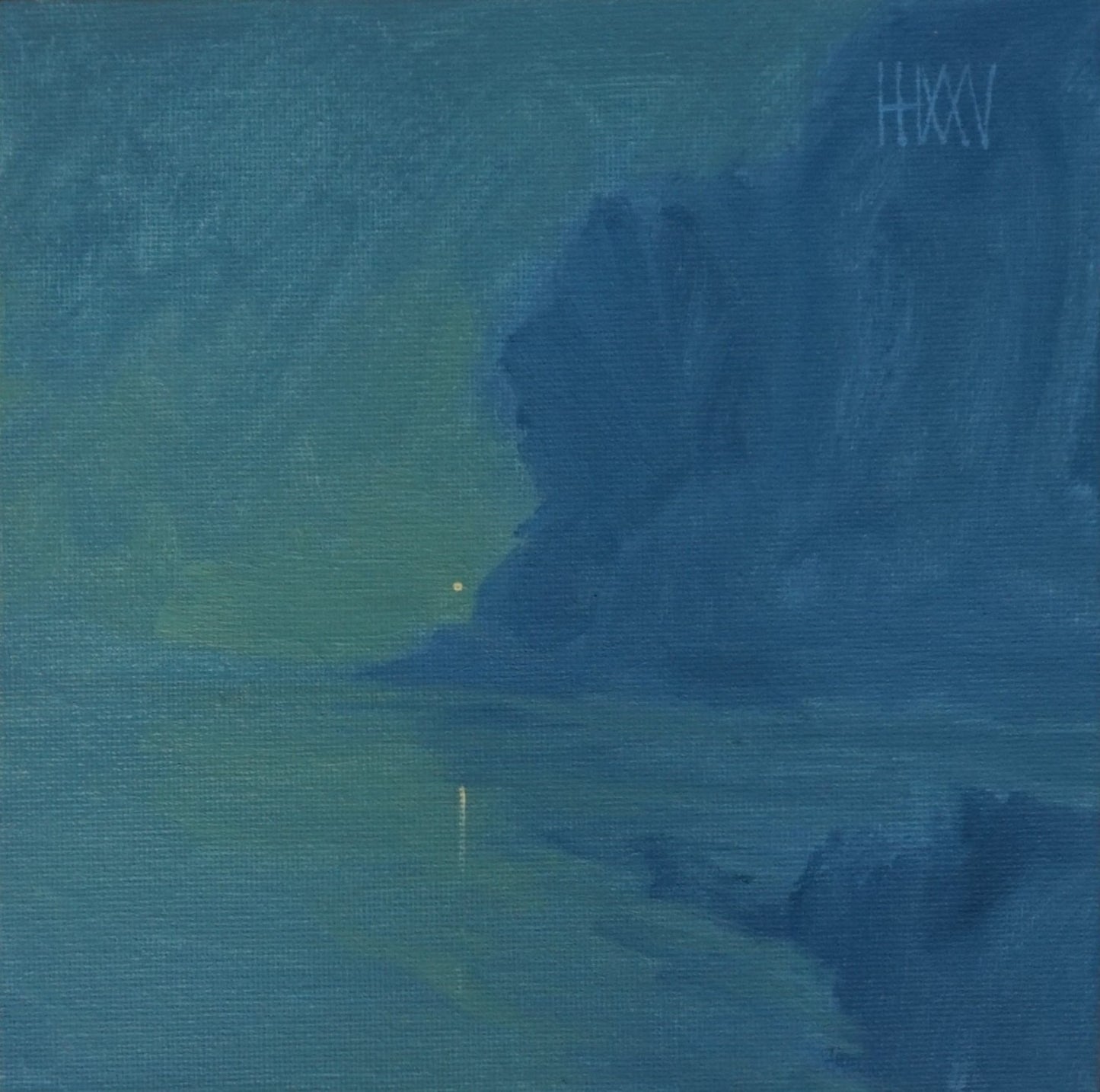 Before Time- 18x18cm / Oil painting on canvas panel