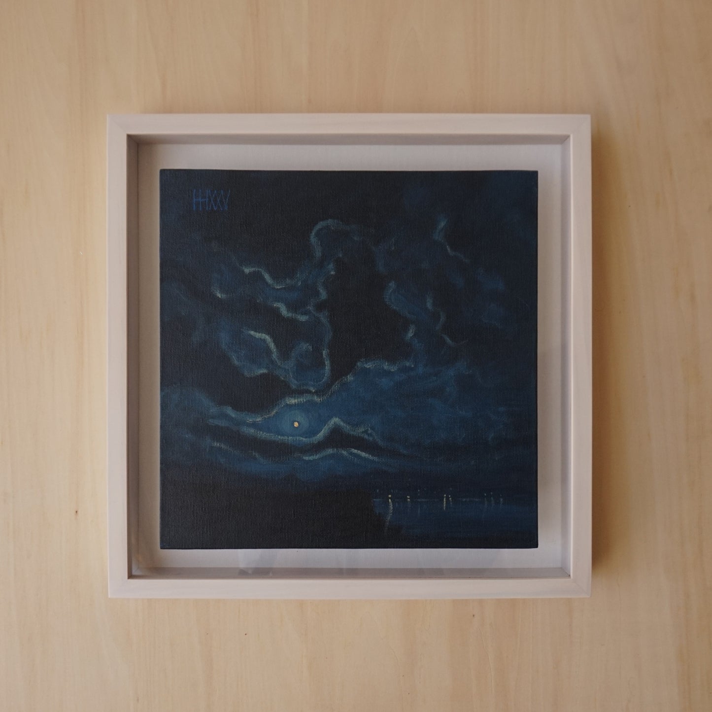 Creatures of the sky- 25.5x25.5cm / Oil painting on canvas panel