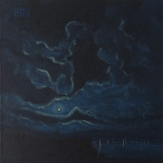 Creatures of the sky- 25.5x25.5cm / Oil painting on canvas panel