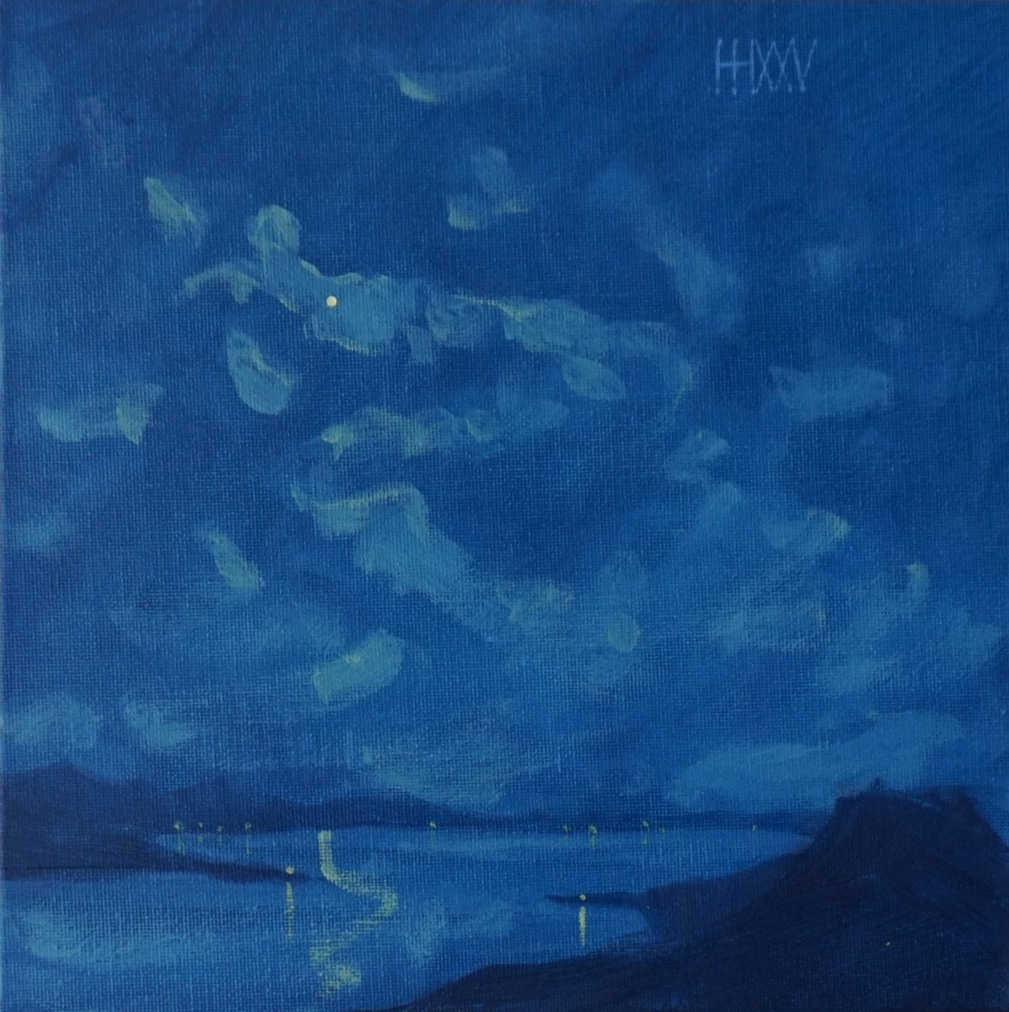 Compliments - 25.5x25.5cm / Oil painting on canvas panel