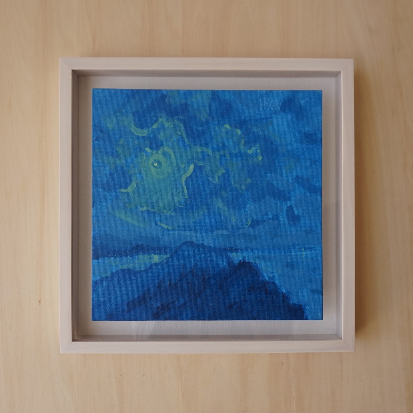 The First Night- 25.5x25.5cm / Oil painting on canvas panel