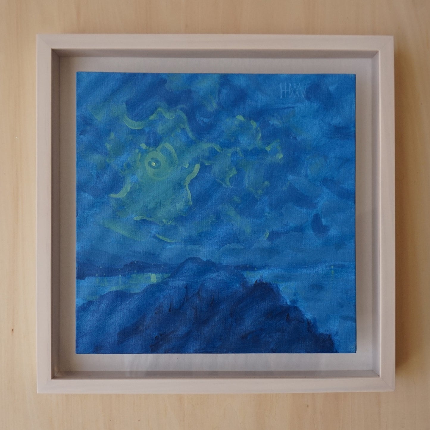 The First Night- 25.5x25.5cm / Oil painting on canvas panel