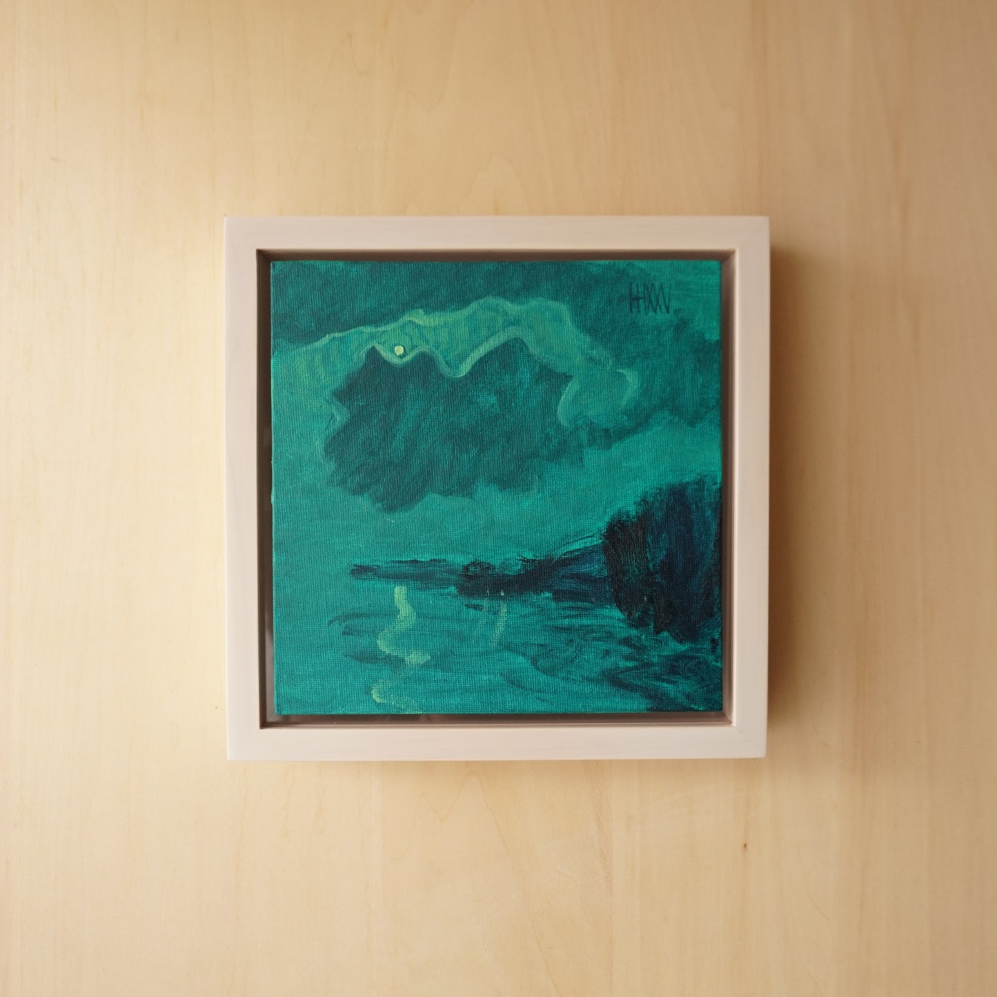 Fluidity- 18x18cm / Oil painting on canvas panel