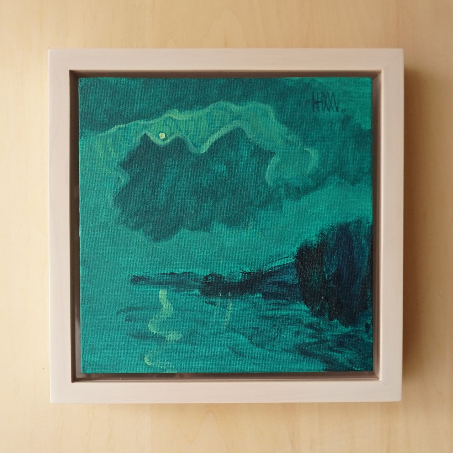 Fluidity- 18x18cm / Oil painting on canvas panel