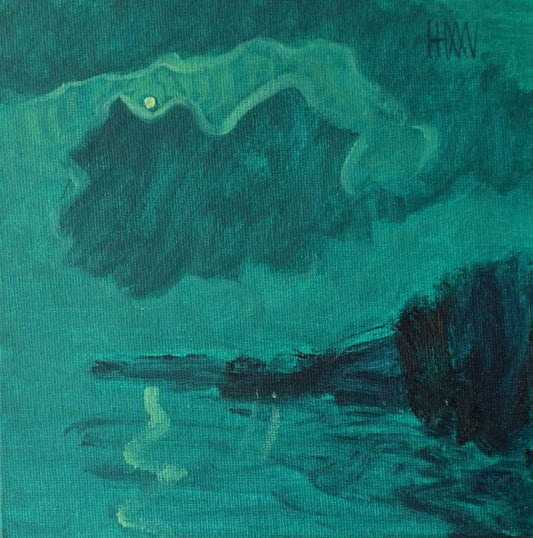 Fluidity- 18x18cm / Oil painting on canvas panel