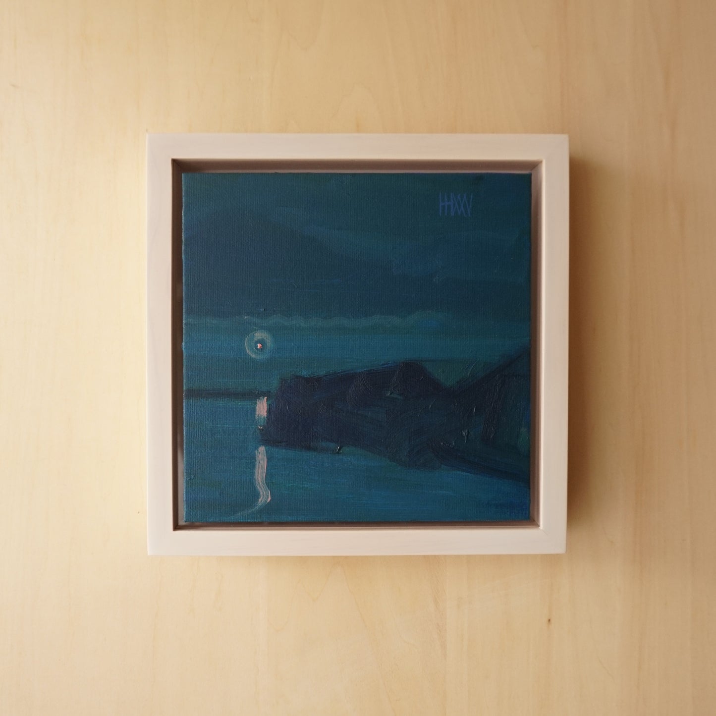 Pause- 18x18cm / Oil painting on canvas panel