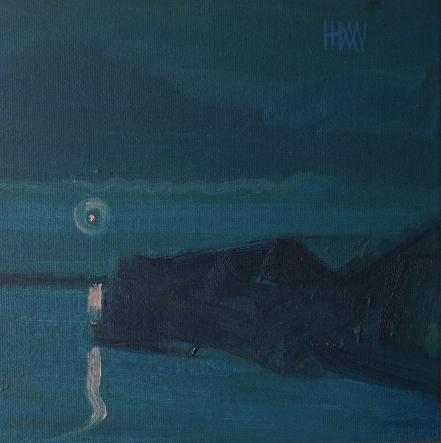 Pause- 18x18cm / Oil painting on canvas panel