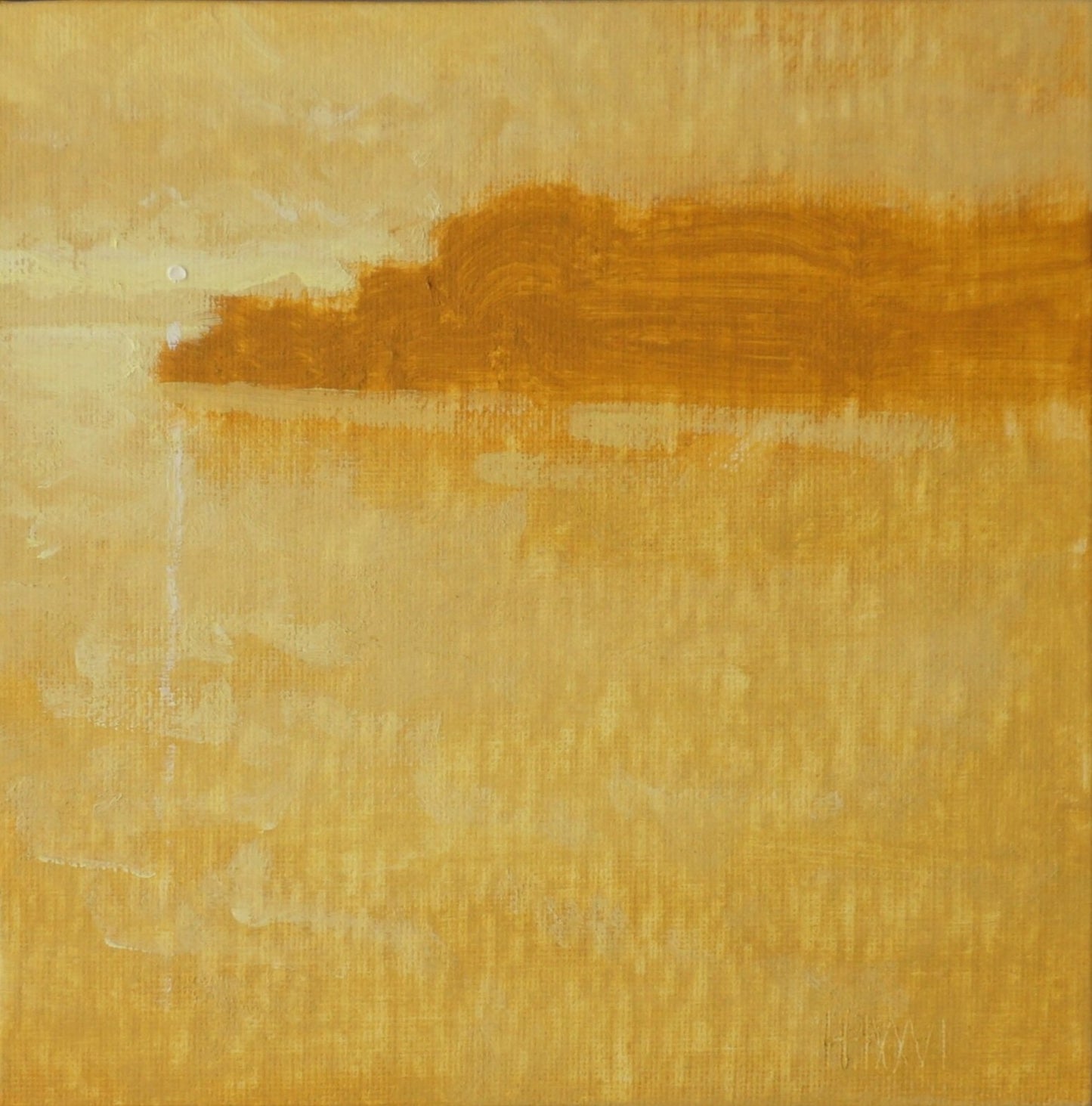 Dappled in Gold- 18x18cm / Oil painting on canvas panel