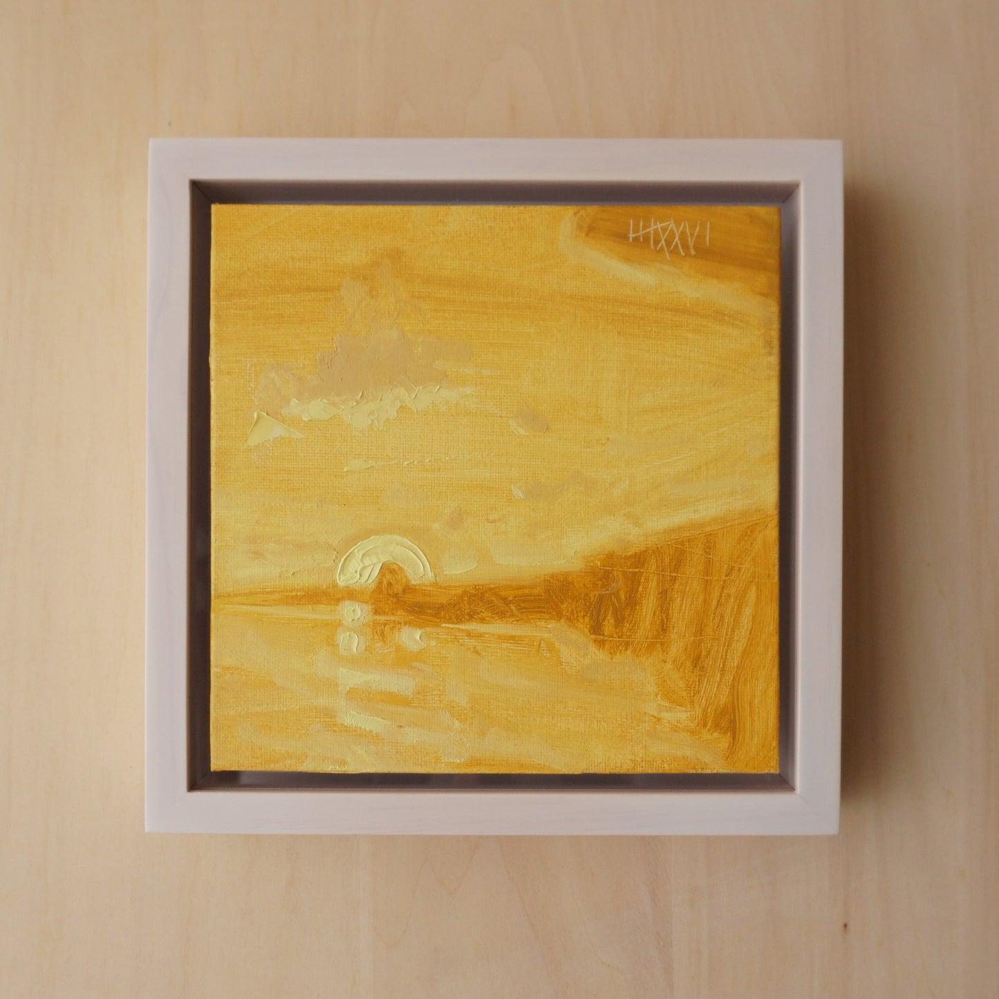 Gold- 18x18cm / Oil painting on canvas panel