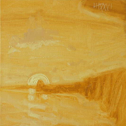 Gold- 18x18cm / Oil painting on canvas panel