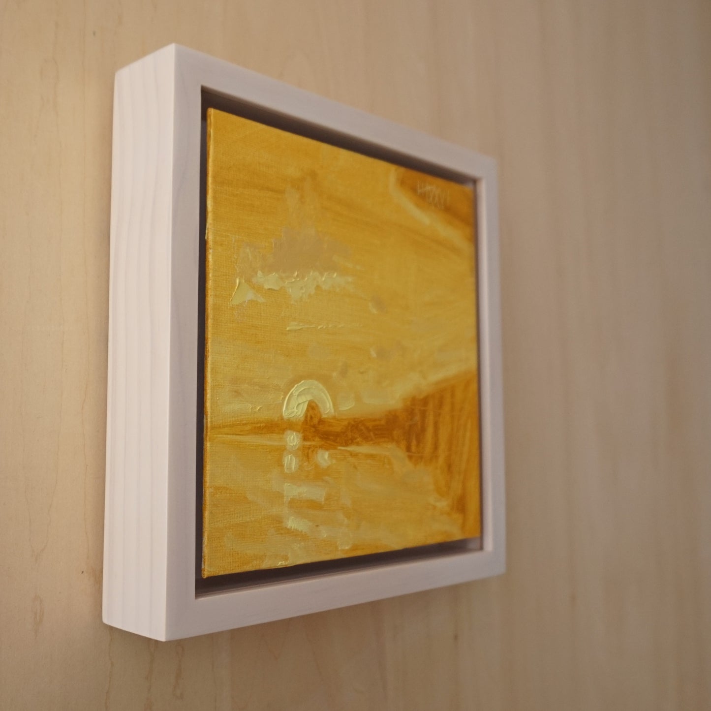 Gold- 18x18cm / Oil painting on canvas panel