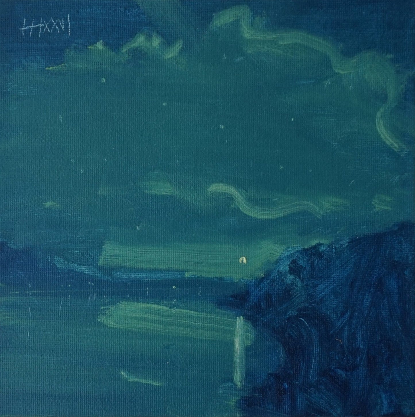 Time for the show- 18x18cm / Oil painting on canvas panel