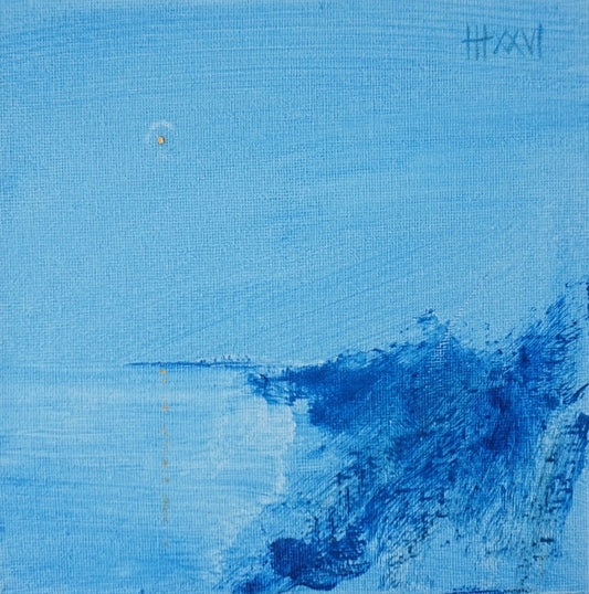 In the moment 18x18cm / Oil painting on canvas panel