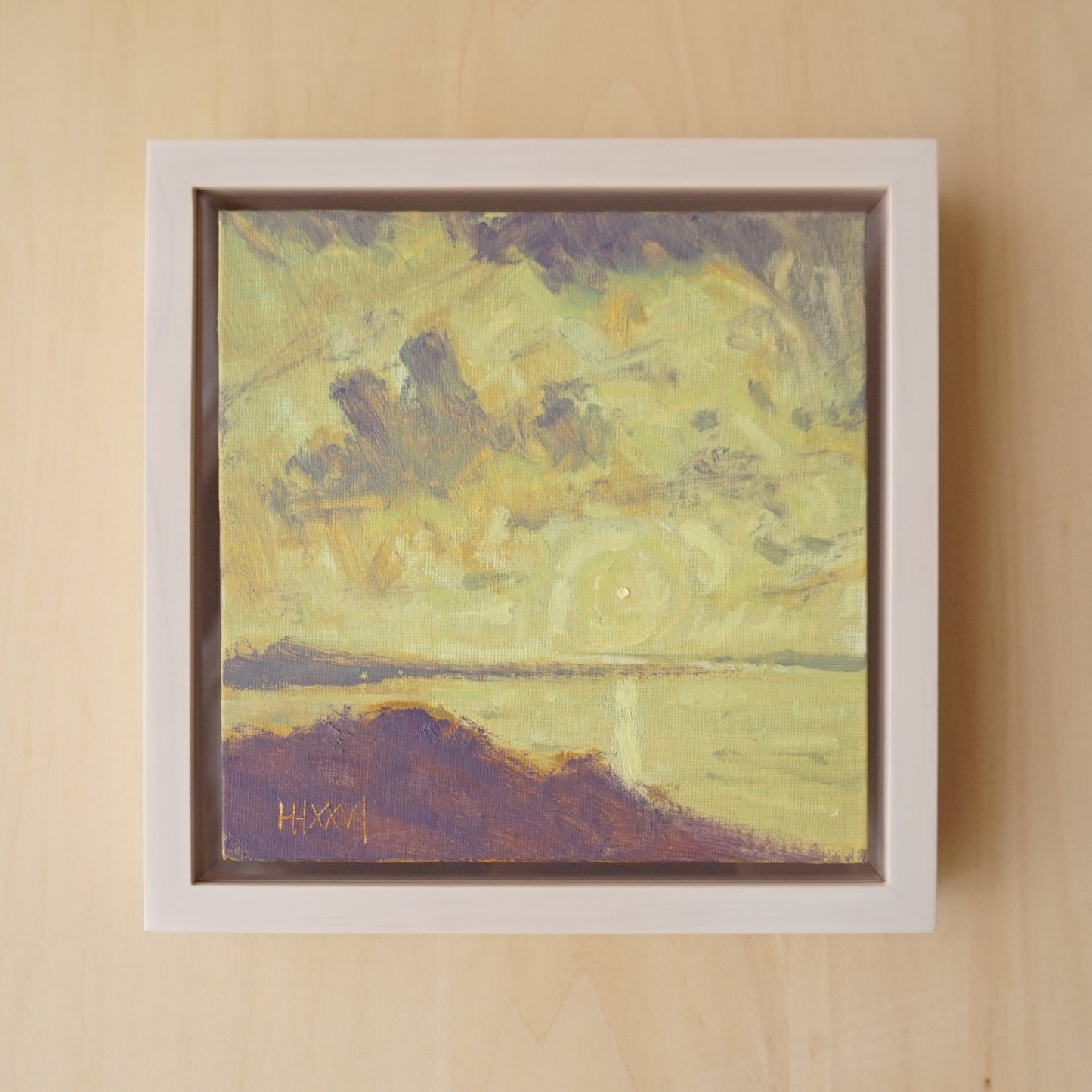 As the World Turns- 18x18cm / Oil painting on canvas panel