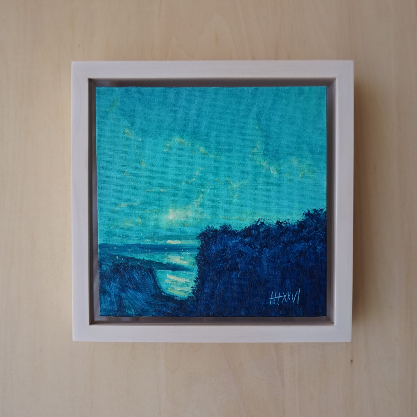 Light 18x18cm / Oil painting on canvas panel