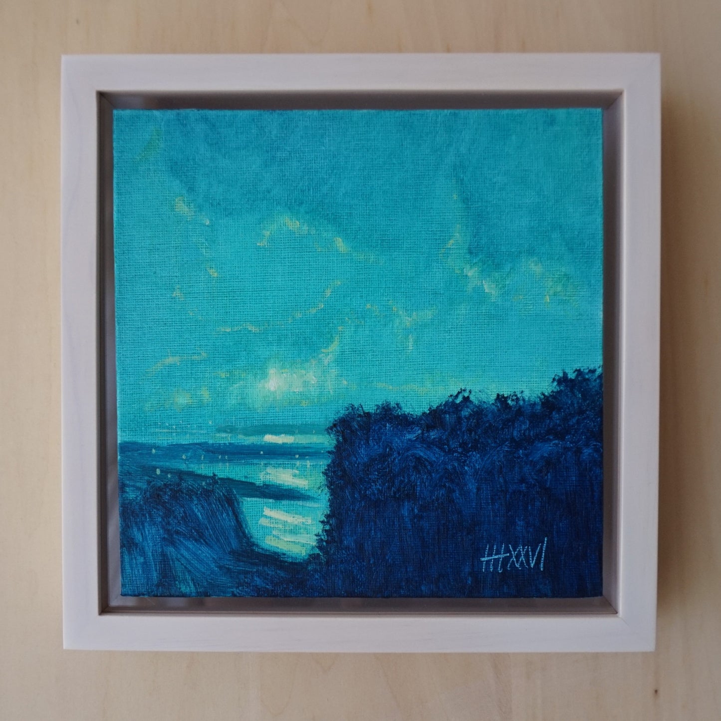 Light 18x18cm / Oil painting on canvas panel