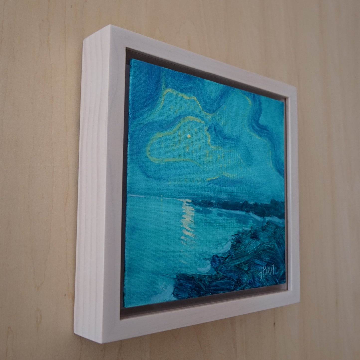 Flow 18x18cm / Oil painting on canvas panel