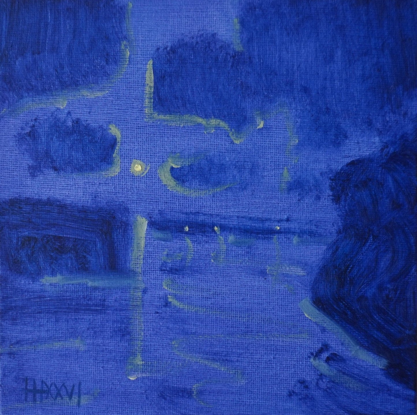 Symphony 18x18cm / Oil painting on canvas panel